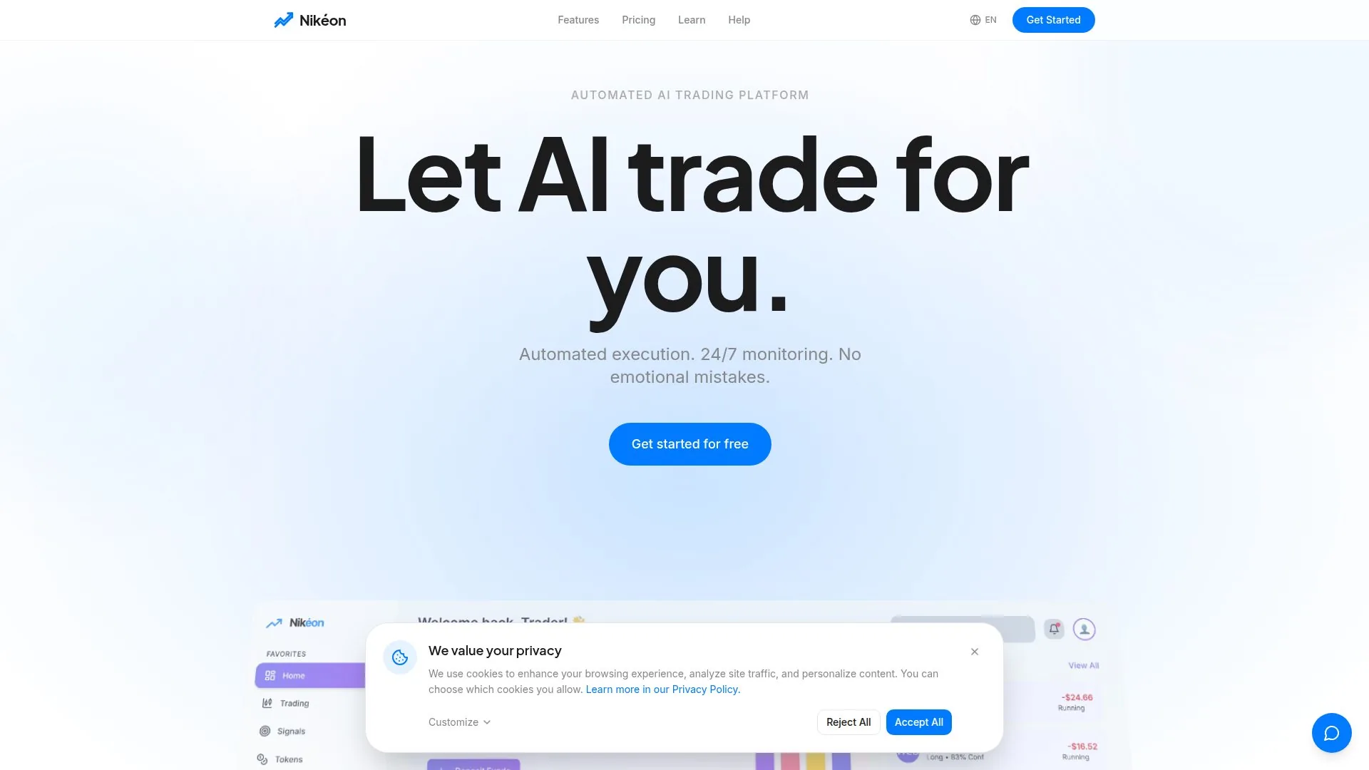 Nikéon — AI Trading